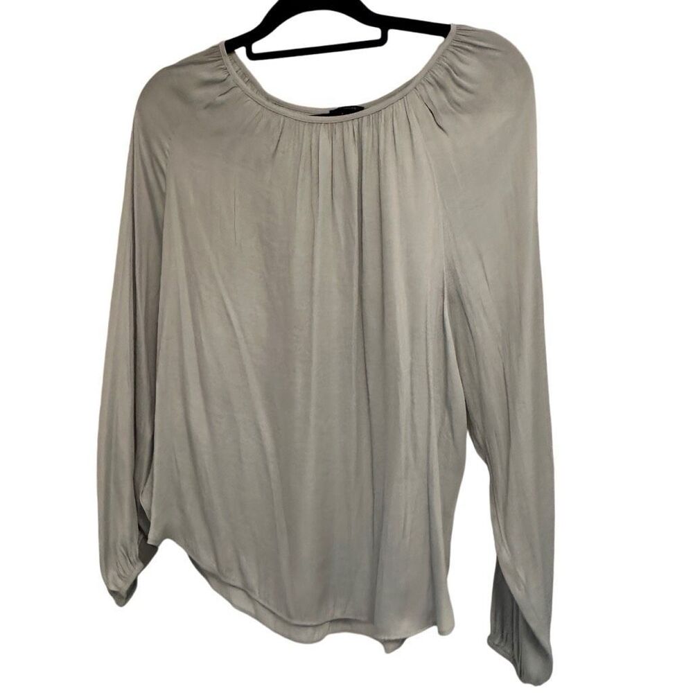 Ann Taylor Sage Green Peasant Blouse- size S